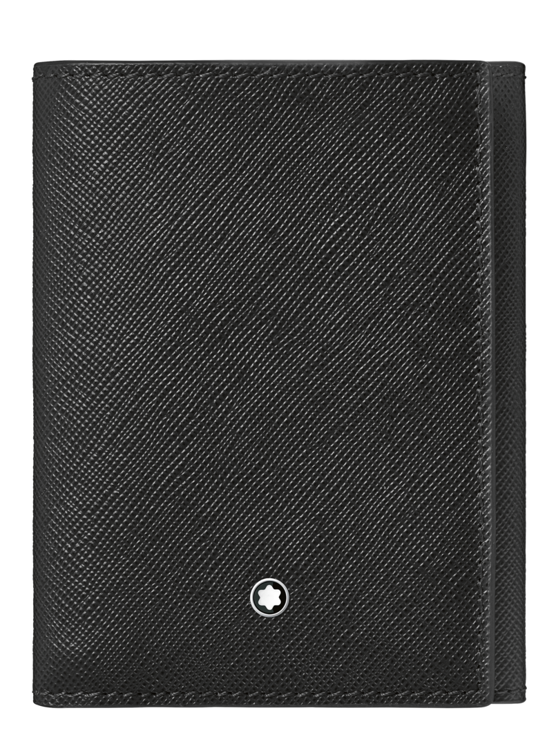 Montblanc Sartorial Business Card Holder Trifold Black D 129117 Leather