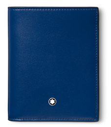 Montblanc Wallet Meisterstuck Compact 6cc Blue 129678.