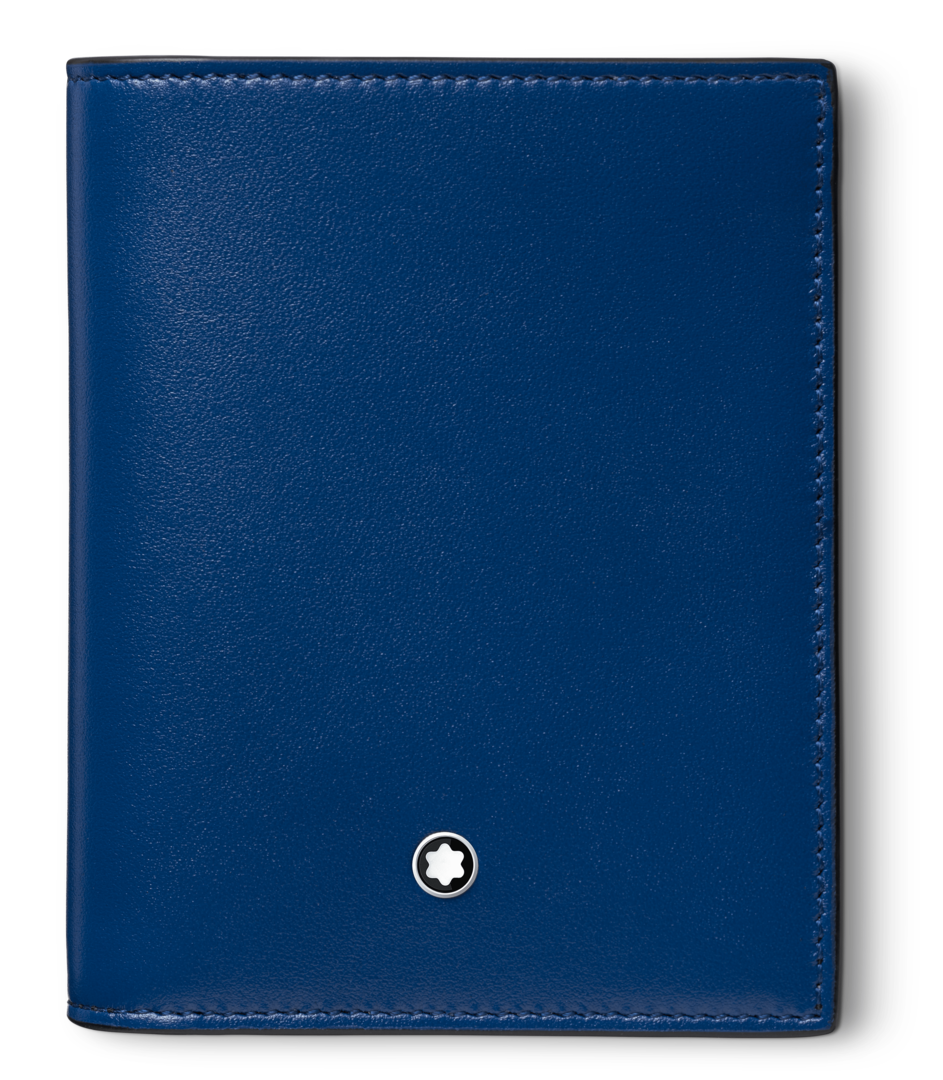 Montblanc Wallet Meisterstuck Compact 6cc Blue D
