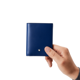 Montblanc Wallet Meisterstuck Compact 6cc Blue D