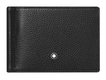 Montblanc Wallet Meisterstuck Soft Grain 6cc with Money Clip Black 126252.