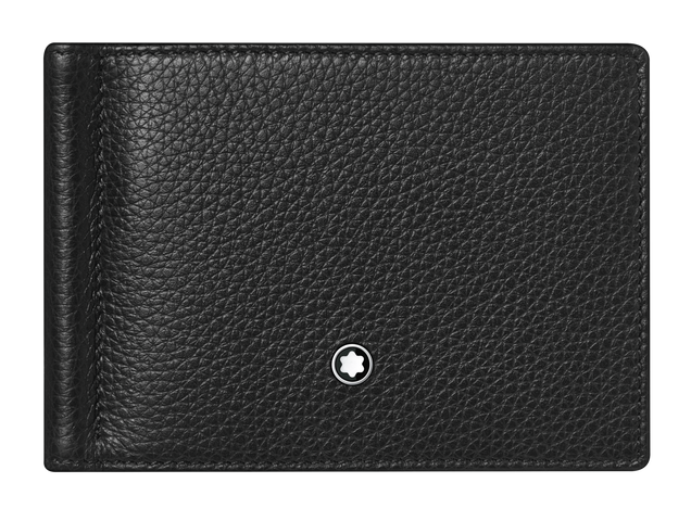 Montblanc Wallet Meisterstuck Soft Grain 6cc with Money Clip Black 126252.