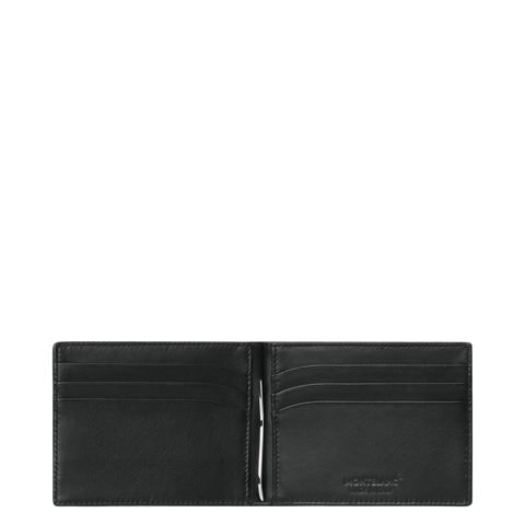 Montblanc Wallet Meisterstuck Soft Grain 6cc with Money Clip Black D