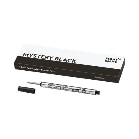 Montblanc Writing Accessories 1 Rollerball Pen Refill Capless System Medium Mystery Black 128242.