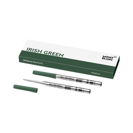 Montblanc Writing Accessories 2 Ballpoint Pen Refills Medium Irish Green 128217.