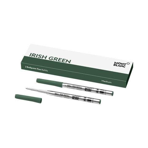 Montblanc Writing Accessories 2 Ballpoint Pen Refills Medium Irish Green 128217.