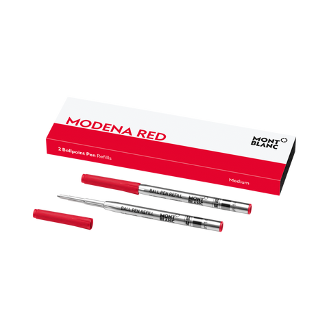 Montblanc Writing Accessories 2 Ballpoint Pen Refills Medium Moderna Red 128216.