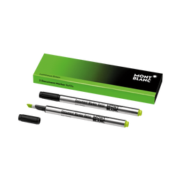 Montblanc Writing Accessories 2 Document Marker Refills Luminous Green 128253.