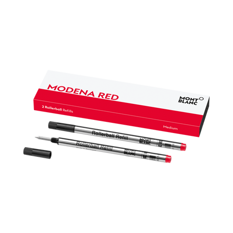 Montblanc Writing Accessories 2 Rollerball Pen Refills Medium Moderna Red 128234.