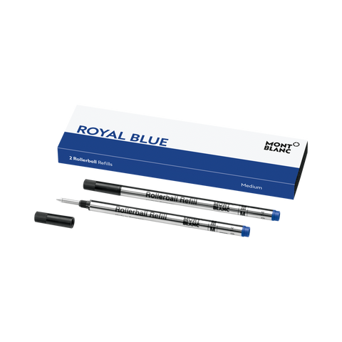 Montblanc Writing Accessories 2 Rollerball Pen Refills Medium Royal Blue 128233.