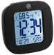 Marathon Clock Compact Alarm Temperature & Date Black CL030058-BK-00-NA