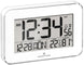 Marathon Clock Crystal Framed Atomic Wall Temperature & Humidty White CL030060-WH-00-EU1