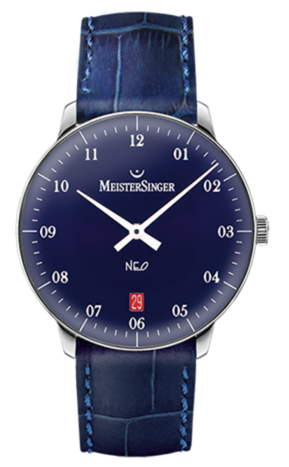 MeisterSinger Neo 2Z NE208 Croco Print Blue
