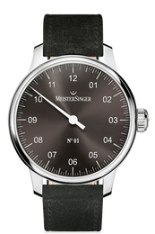 MeisterSinger Watch N. 01 Mens Suede Black AM3307