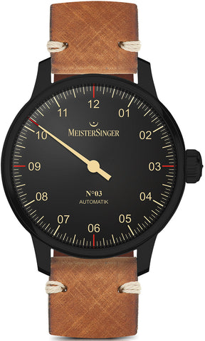 MeisterSinger Watch Blackline AM902BL