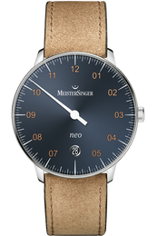 MeisterSinger Watch Neo Suede Cognac NE917G Suede Cognac