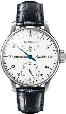 MeisterSinger Watch Singulator SIM101 Croco Print Black