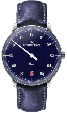 MeisterSinger Watch Neo NE908 Cordovan Blue
