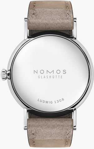 Nomos Glashutte Ludwig 33 Steel Back Watch