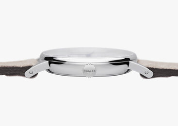 Nomos Glashutte Ludwig 33 Steel Back Watch