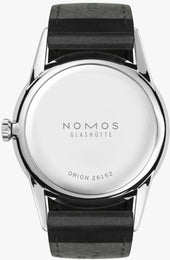 Nomos Glashutte Watch Orion White Steel Back