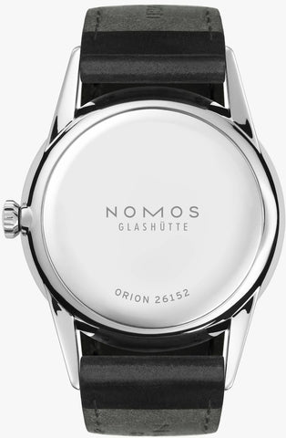 Nomos Glashutte Watch Orion White Steel Back
