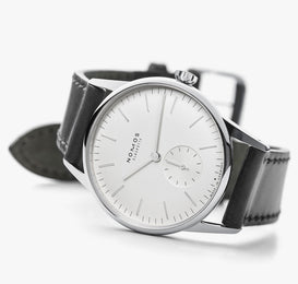 Nomos Glashutte Watch Orion White Steel Back