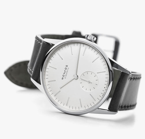 Nomos Glashutte Watch Orion White Steel Back
