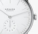 Nomos Glashutte Watch Orion White Steel Back