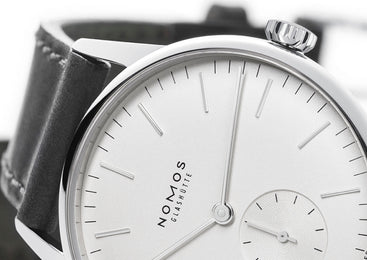 Nomos Glashutte Watch Orion White Steel Back