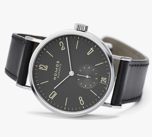 Nomos Glashutte Tangomat Ruthenium Datum Sapphire Crystal Watch