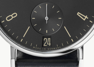 Nomos Glashutte Tangomat Ruthenium Datum Sapphire Crystal Watch