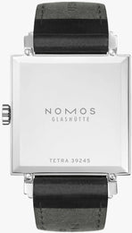 Nomos Glashutte Tetra White Steel Back Watch