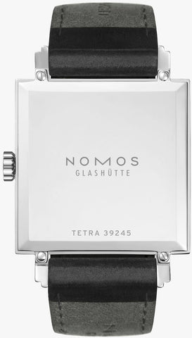 Nomos Glashutte Tetra White Steel Back Watch