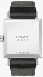 Nomos Glashutte Tetra 27 Steel Back Watch