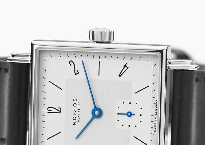Nomos Glashutte Tetra 27 Steel Back Watch