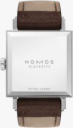 Nomos Glashutte Tetra 27 Karat Steel Back Watch