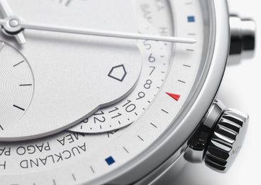 Nomos Glashutte Zurich Weltzeit Sapphire Crystal Watch