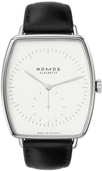 Nomos Glashutte Watch Lux Hell White Gold Sapphire Crystal 921