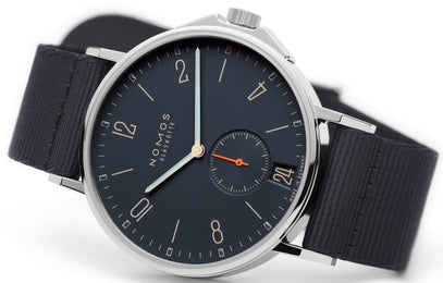 Nomos Glashutte Watch Ahoi Atlantik Datum Sapphire Crystal