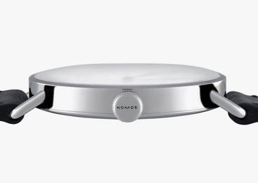 Nomos Glashutte Metro Datum Gangreserve Sapphire Crystal Watch