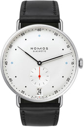 Nomos Glashutte Watch Metro 38 Datum Sapphire Crystal 1102