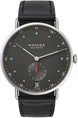 Nomos Glashutte Watch Metro 38 Datum Urban Black Sapphire Crystal 1103
