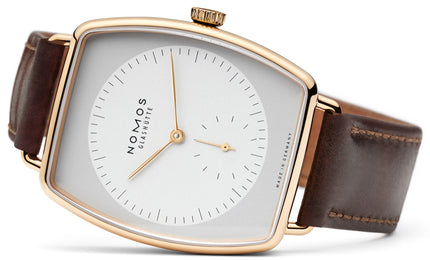 Nomos Glashutte Lux Ermine Sapphire Crystal Watch