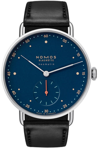 Nomos Glashutte Watch Metro Neomatik Nachtblau Sapphire Crystal 1110