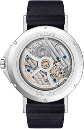 Nomos Glashutte Watch Ahoi Datum Signalblau Sapphire Crystal