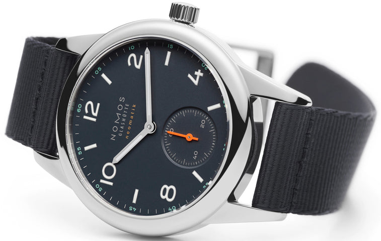 Nomos Glashutte Watch Club Neomatik Atlantik Sapphire Crystal