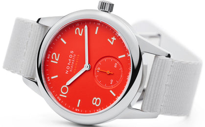 Nomos Glashutte Club Neomatik Signalrot Sapphire Crystal