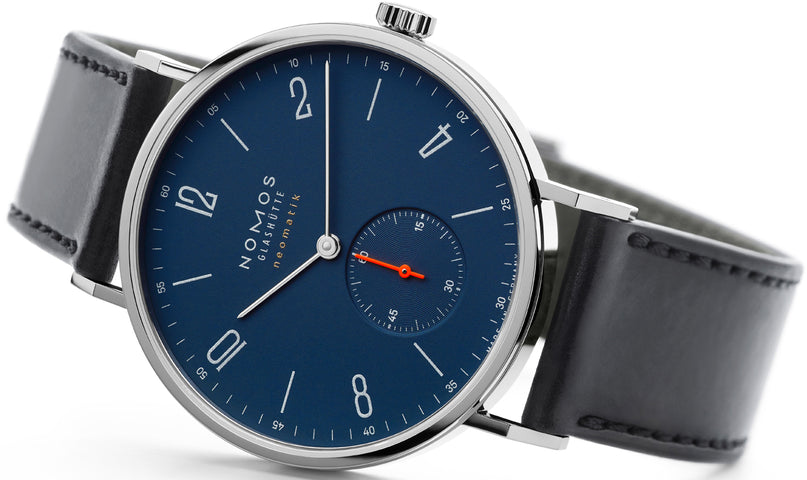 Nomos Glashutte Tangente Neomatik 39 Nachtblau Sapphire Crystal Watch