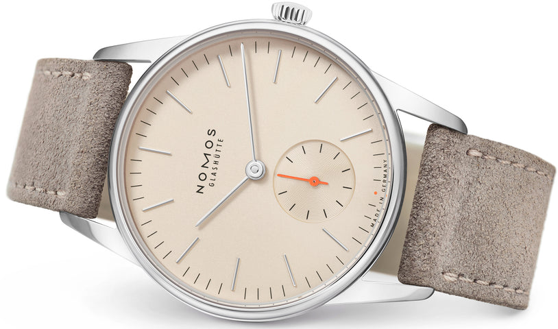 Nomos Glashutte Orion 33 Champagne Sapphire Crystal
